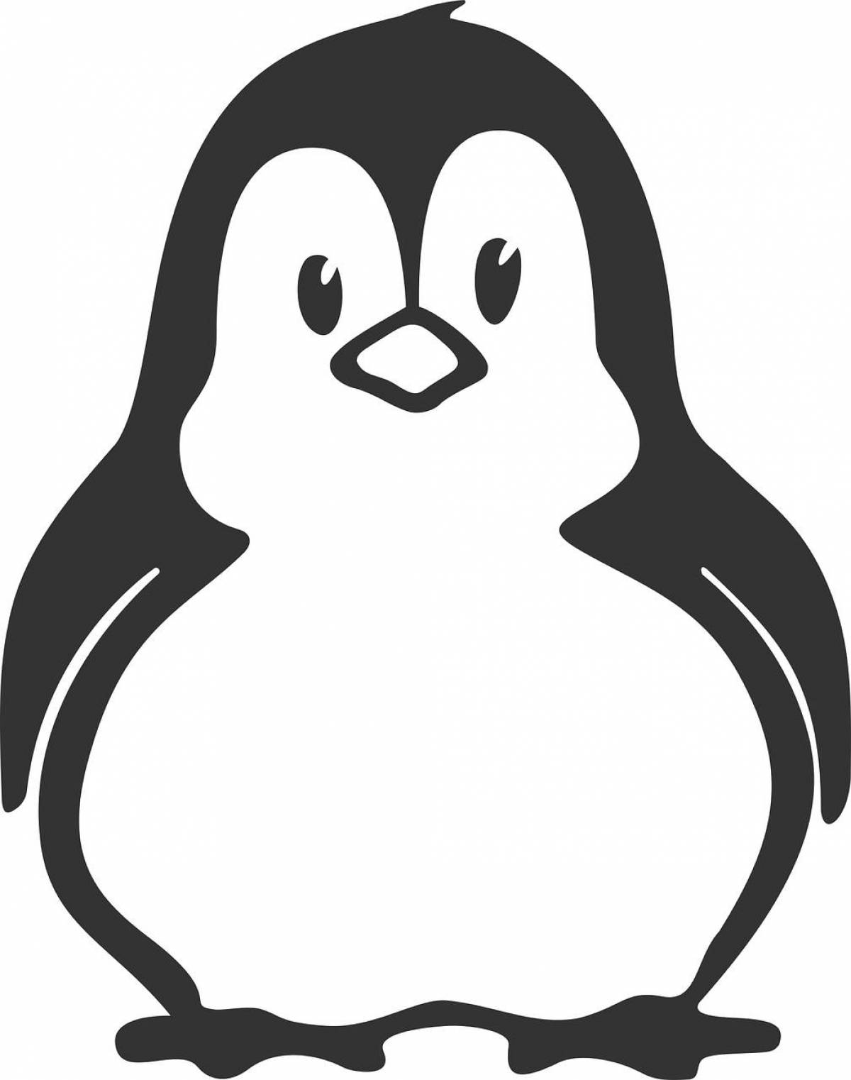 Шаблон пингвин #38