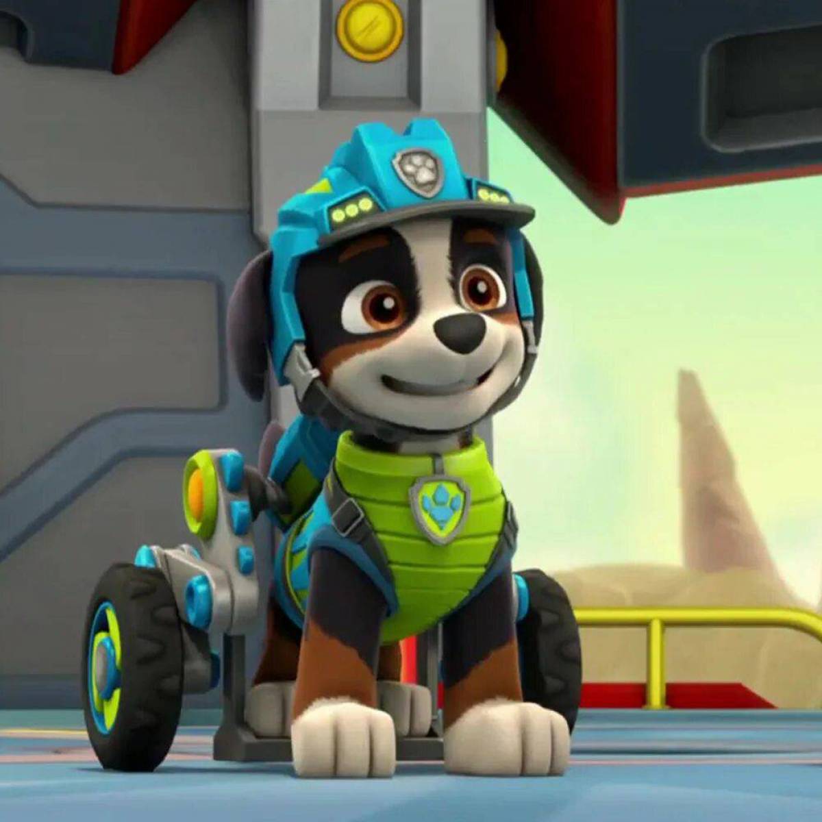 Машинка Paw Patrol Дино с Рексом