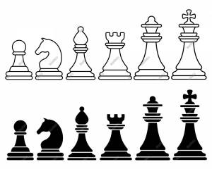 Раскраска шахматные фигуры #3 #564099