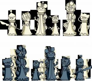 Раскраска шахматные фигуры для детей #1 #564126