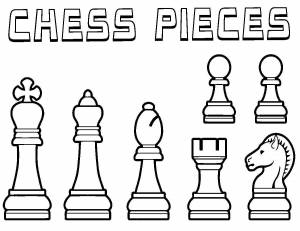 Раскраска шахматные фигуры для детей #20 #564145