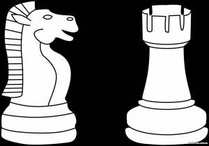 Раскраска шахматные фигуры для детей #30 #564155