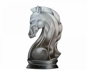Раскраска шахматный конь #5 #564165
