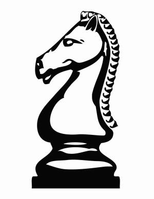 Раскраска шахматный конь #35 #564195
