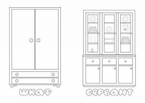 Раскраска шкаф для детей 3 4 лет #3 #565010