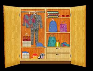 Раскраска шкаф для одежды #7 #565052