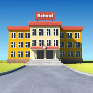 Раскраска школа здание #9 #565395