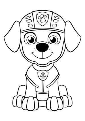 Раскраска щенячий патруль для детей 4 5 лет #1 #567540