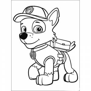 Раскраска щенячий патруль для детей 4 5 лет #15 #567554