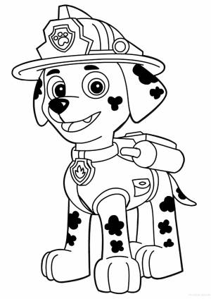 Раскраска щенячий патруль для детей 4 5 лет #19 #567558