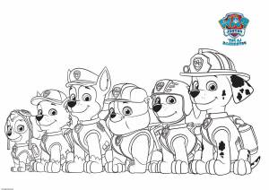 Раскраска щенячий патруль для детей 5 6 лет #12 #567589