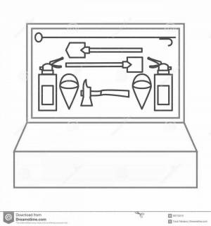 Раскраска щит пожарный #11 #568024