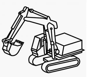 Раскраска экскаватор для детей 4 5 лет #21 #568960