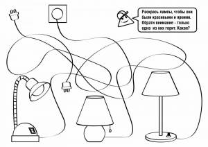 Раскраска электроприборы для детей 6 7 лет #26 #569638