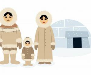 Раскраска эскимос для детей #3 #571668