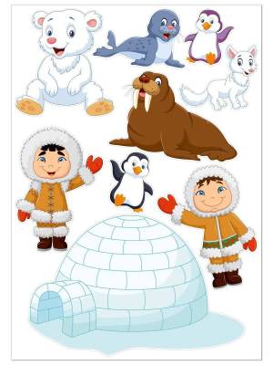 Раскраска эскимос для детей #5 #571670