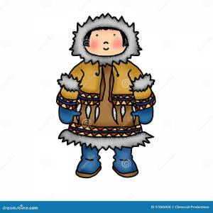 Раскраска эскимос для детей #11 #571676