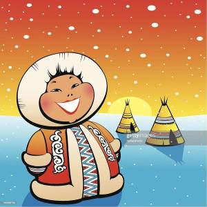 Раскраска эскимос для детей #14 #571679