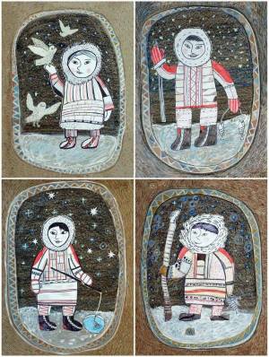 Раскраска эскимос для детей #23 #571688