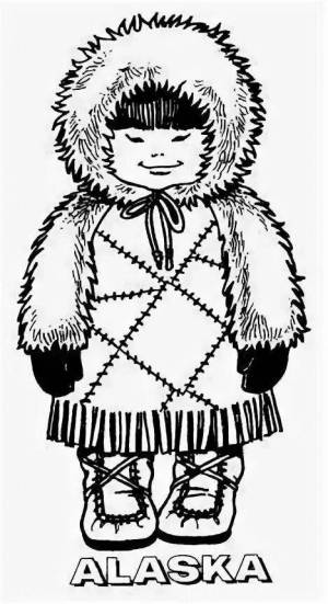 Раскраска эскимос для детей #28 #571693