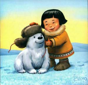 Раскраска эскимос для детей #36 #571701