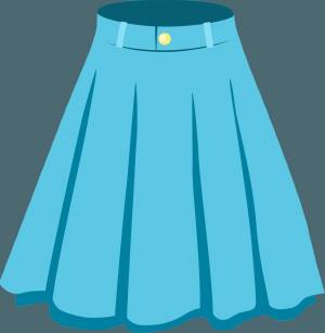 Раскраска юбка для детей #12 #572355