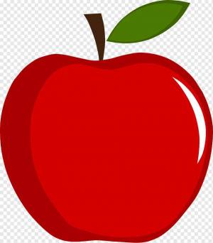 Раскраска яблоко для детей 4 5 лет #5 #572943