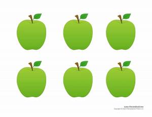 Раскраска яблоко для детей 4 5 лет #15 #572953