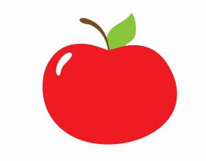 Раскраска яблоко для детей 4 5 лет #18 #572956