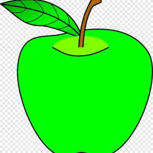 Раскраска яблоко для детей 4 5 лет #35 #572973