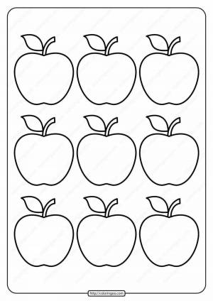 Раскраска яблоко для детей 5 6 лет #5 #572979