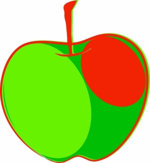 Раскраска яблоко для детей 5 6 лет #9 #572983