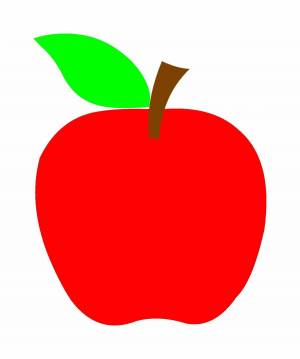 Раскраска яблоко для детей 5 6 лет #10 #572984
