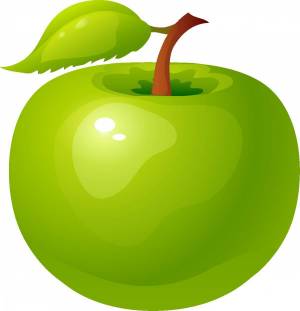 Раскраска яблоко для детей 5 6 лет #15 #572989