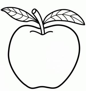 Раскраска яблоко для детей 5 6 лет #17 #572991