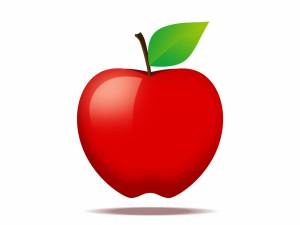 Раскраска яблоко для детей 5 6 лет #24 #572998