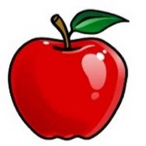 Раскраска яблоко для детей 5 6 лет #26 #573000