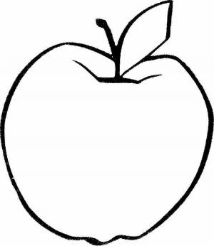 Раскраска яблоко для детей 5 6 лет #29 #573003