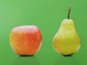 Раскраска яблоко и груша #3 #573013
