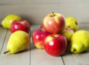 Раскраска яблоко и груша #12 #573022