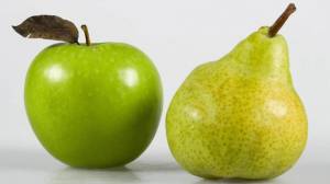 Раскраска яблоко и груша #13 #573023