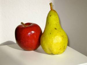 Раскраска яблоко и груша #14 #573024