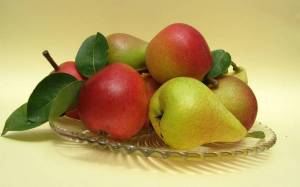 Раскраска яблоко и груша #17 #573027