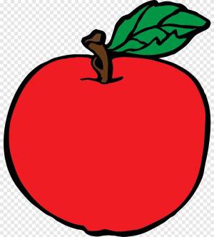Раскраска яблоко рисунок #19 #573066