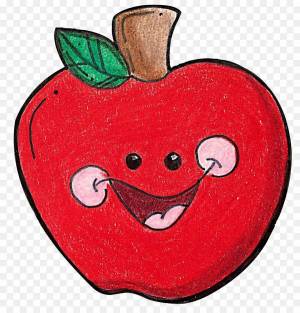 Раскраска яблоко рисунок #27 #573074