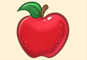 Раскраска яблоко рисунок #33 #573080