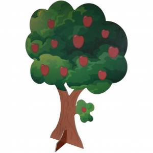 Раскраска яблоня для детей #8 #573089