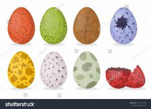 Раскраска яйцо динозавра #4 #573563