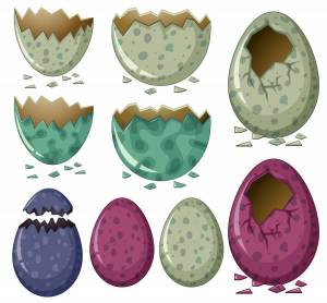 Раскраска яйцо динозавра #8 #573567
