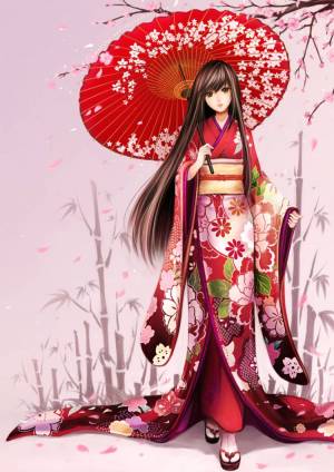 Раскраска япония кимоно #10 #574014